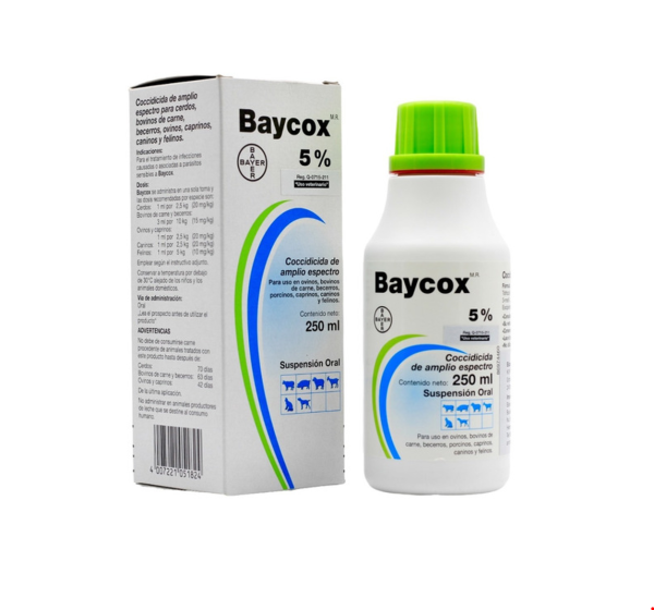BAYCOX 5% 250 ML BAYER